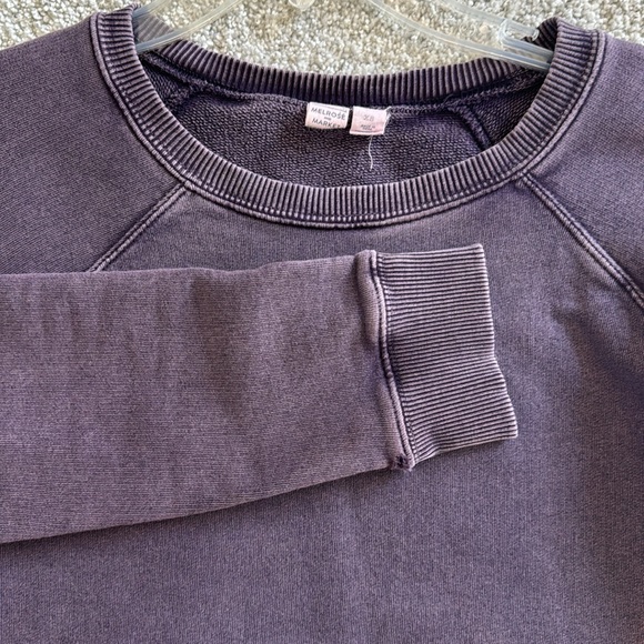 Melrose & Market purple zipper crewneck sweatshirt. XS - Picture 7 of 12